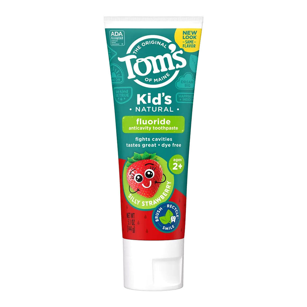 Toms Of Mine Natural Kids Toothpaste, Silly Strawberry, 5.1 Oz